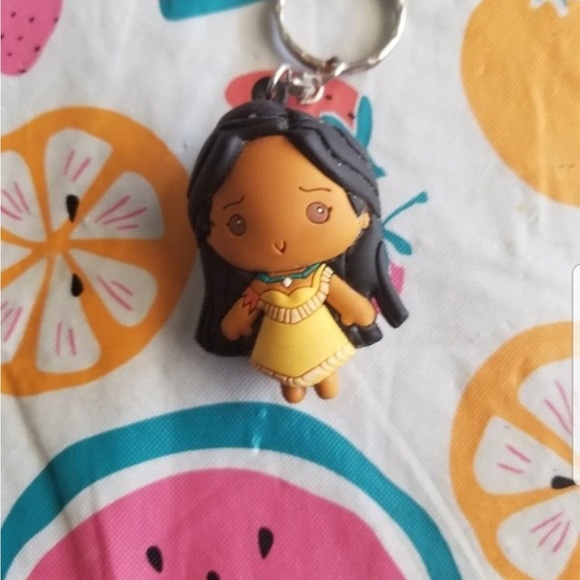 Disney Other - Disney POCAHONTAS 2.5" Princess Series 7 figural keychain Monogram 3D